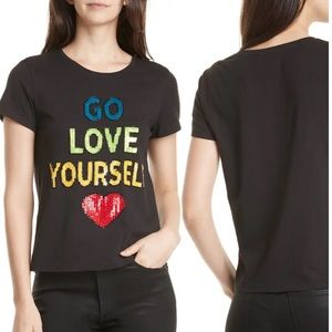 Alice + Olive Go Love Yourself Sparkle Tee